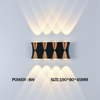 Lampada da parete per balcone da giardino impermeabile IP65 a LED Lampada da parete per interni ed esterni decorativa
