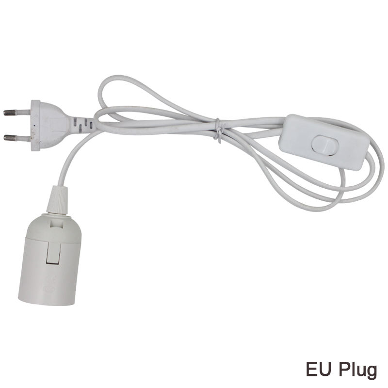 Eu Plug e27 cavo di alimentazione Portalampada Con Eu Plug On/off Switch VDE OEM 2.5A 250V miglior prezzo qualità Per Lampada a Sospensione