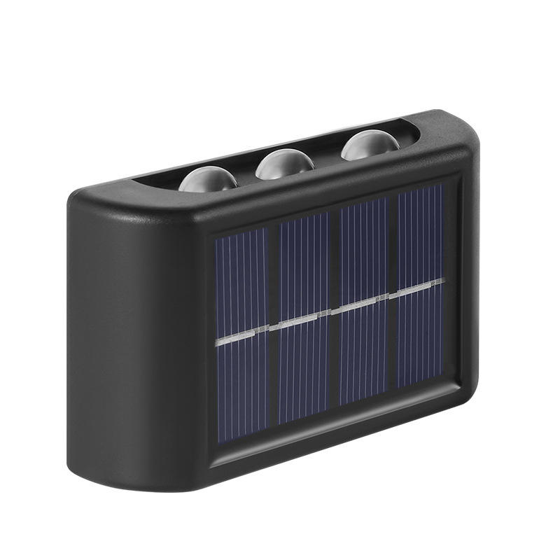 Luci solari a LED per esterni da balcone impermeabili per esterni per cortile Street Landscape Garden Decor Lamp Lampada da parete solare per esterni