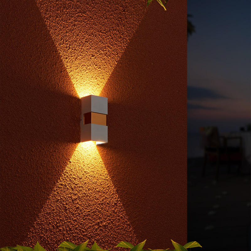 2023 Lampada da parete per esterni impermeabile Lampada da parete lunga a LED IP65 Luce in alluminio Giardino Villa Portico Sconce Light 110V 220V Sconce Apparecchio