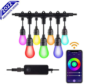 Illuminazione da giardino intelligente 15 m RGB illuminazione da giardino cavo di illuminazione per smart phone controllo vendite dirette del produttore di spine E27