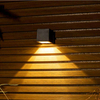 Lampada da parete solare per esterni lampada da parete da giardino per uso domestico luce notturna quadrata lampada a risparmio energetico per esterni IP65 impermeabile 