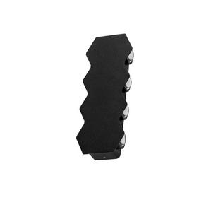 New Black Waterproof 4W 6W 8W Outdoor Wall Sconce Up Down Lights Lampada da parete a forma di diamante montata a parete