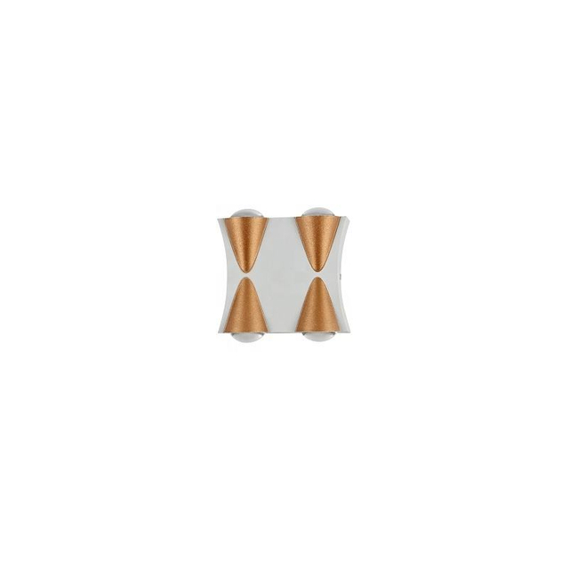 Lampada da parete a LED impermeabile da 6W Lampada da parete per esterni in alluminio per interni Accessori per la decorazione della luce del portico del giardino a LED montati su superficie