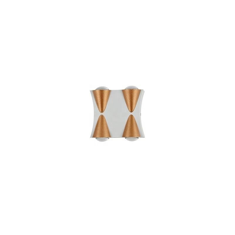 Lampada da parete a LED impermeabile da 6W Lampada da parete per esterni in alluminio per interni Accessori per la decorazione della luce del portico del giardino a LED montati su superficie