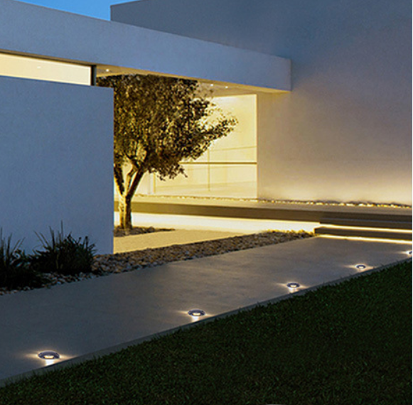 Luce sotterranea a LED IP65 1W 3W Luce sepolta sotto terra Lampada Percorso Giardino Prato Cortile Illuminazione esterna impermeabile 85-265V DC12V