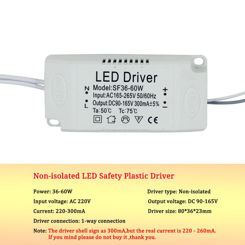 Adattatore di alimentazione per driver LED 8-120w per trasformatore non isolato AC220V Il driver LED ha un'elevata potenza e una buona qualità.