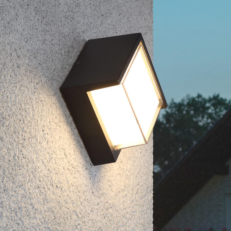 New Minimalism Style Tuya Smart WiFi Lampada da parete a LED 10W RGBW Outdoor Indoor APP Applique da giardino dimmerabile impermeabile
