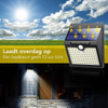Lampada da esterno solare con sensore di movimento - 97 LED - Luce bianca - Illuminazione da giardino a energia solare - Impermeabile IP65