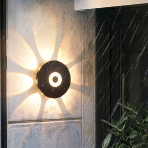 4W 6W 8W Applique da parete a LED Applique moderna minimalista a forma di fiore per esterni Lampada da parete a prova di umidità e impermeabile