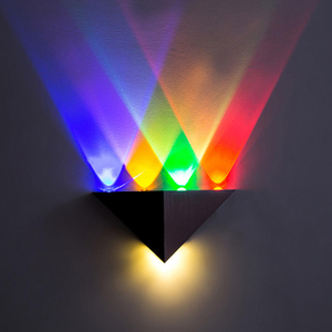 Hagood nuova applique da parete a led decorativa triangolare da 5W AC85-265V illuminazione per interni Fantasia scandinava Semplice vintage moderno