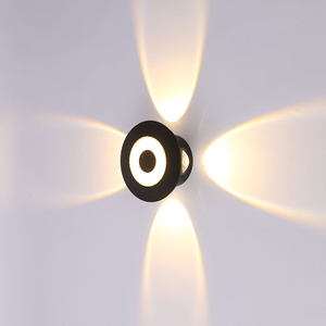 Lampada da parete a LED da 6W / 10W Lampada da parete per esterni impermeabile IP65 Portico Lampada da parete per interni Camera da letto Decorazione da comodino Lampada da illuminazione in alluminio