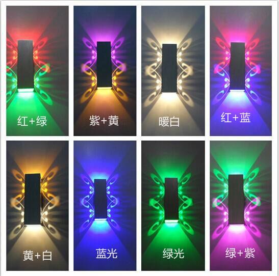 Fokison (componenti elettronici) Lampada da parete a LED colorata quadrata per lampada Per luci a led per la casa