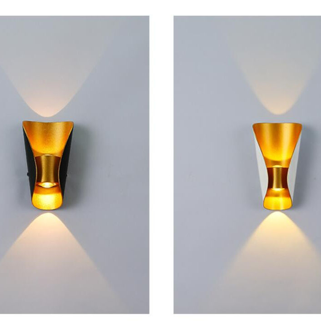 Lampada decorativa lampada da parete a led lampada da parete impermeabile grande barca e luce notturna per esterni alluminio semplice