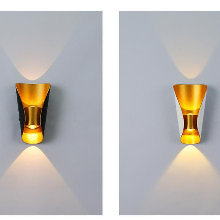 Lampada decorativa lampada da parete a led lampada da parete impermeabile grande barca e luce notturna per esterni alluminio semplice