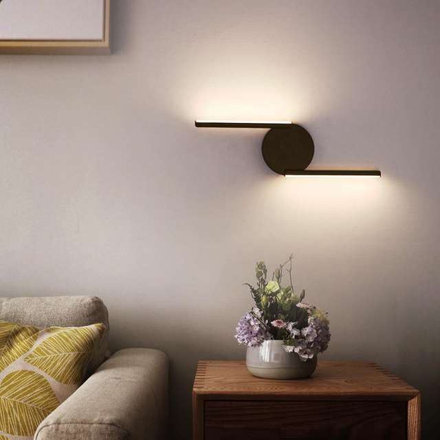 Hot Modern Black Decoration Up Down Outdoor Indoor Luxury Home Room Camera da letto Hotel Lampada da bagno Lampada da lettura Lampada da parete a LED