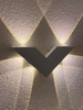 Lampada da parete a forma di V a luce decorativa a led e moderna lampada da parete per interni fabbrica di lampade da parete in alluminio lampada da parete a led