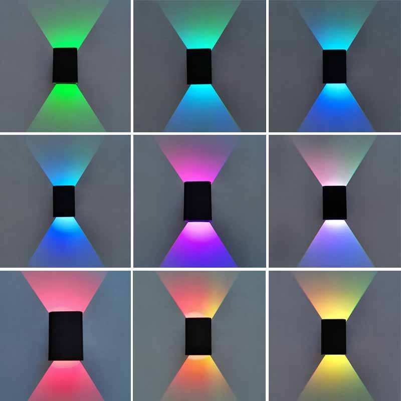 Moderna lampada da parete Up down 3W LED RGB decorazione da comodino lampada a bacchetta AC85-265V illuminazione industriale per progetti