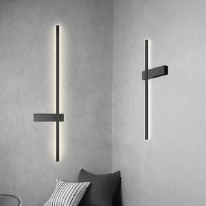 Lampada da parete a strisce da parete per interni luci a led Lampada da parete a LED lunga Lampada da parete a strisce oro nero lampada da parete per interni luci per scale a led per interni luci a led per interni