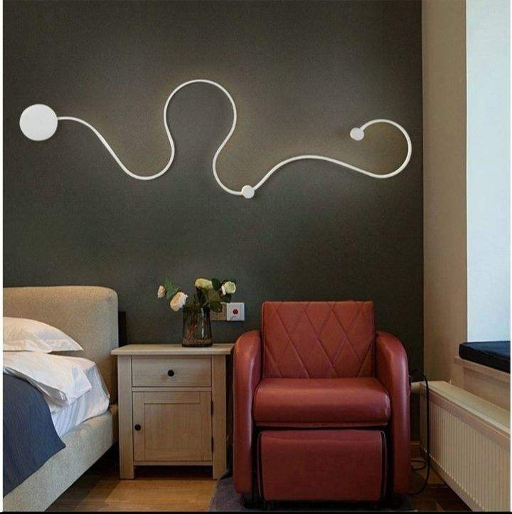 Post moderna lampada da parete semplice nordico creativo led camera da letto comodino decorazione lampada da parete soggiorno corridoio lampade del corridoio