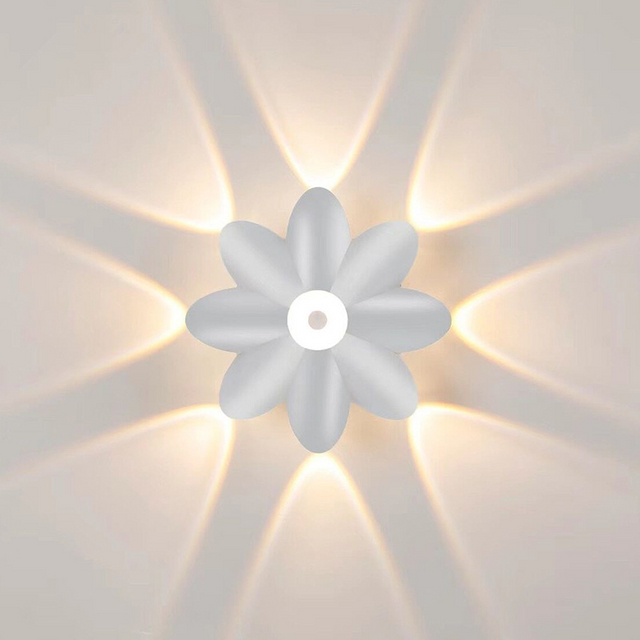Applique da parete per esterni a LED Up Down Decorazione da parete luminosa Faretto Lotus Villa Corridor Balcone Corridoio Sfondo applique da parete