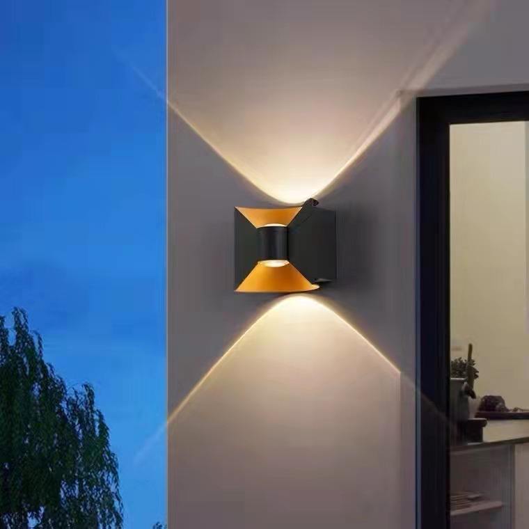 Modern Mount Exterior Decor Lusso esterno impermeabile per la camera da letto della camera da letto Hotel Light Sconce Lampada da parete a LED fissata al muro