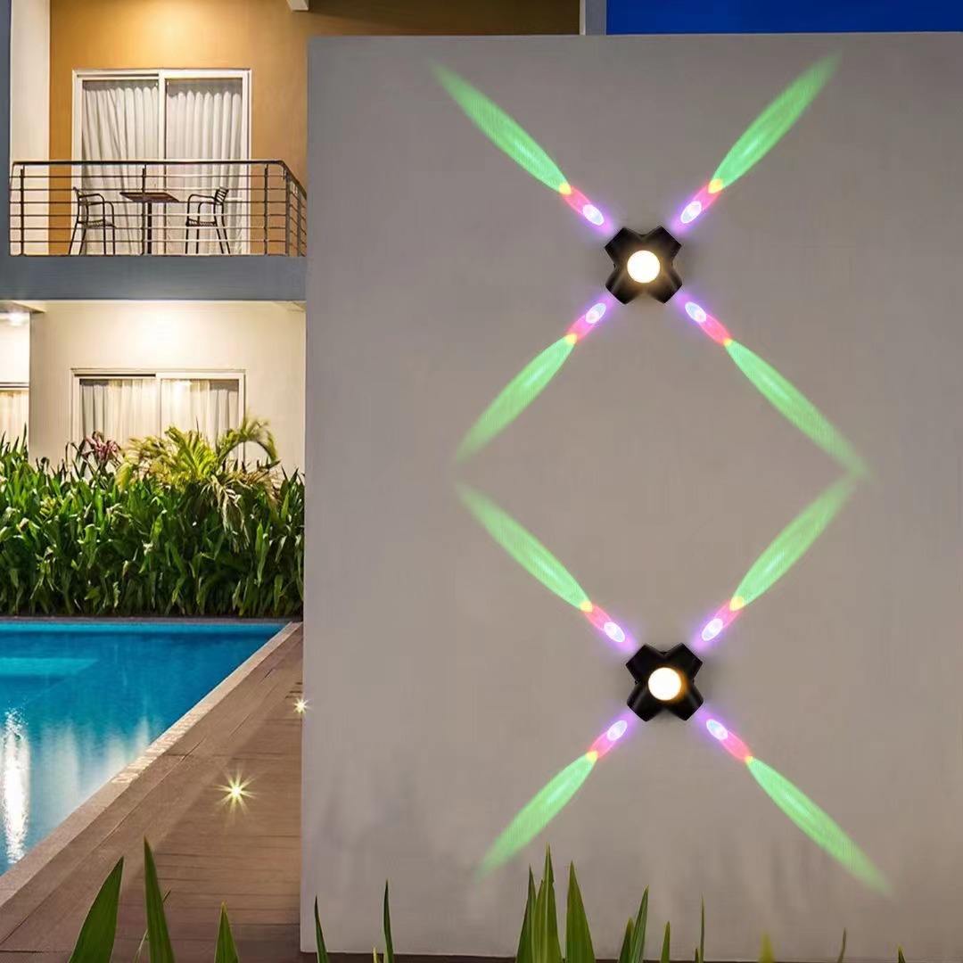 Moderna applique da parete a LED IP65 impermeabile 10W Illuminazione per esterni Home Hotel Negozio Corridoio Portico Sconce Lampade da parete AC 220V 110V