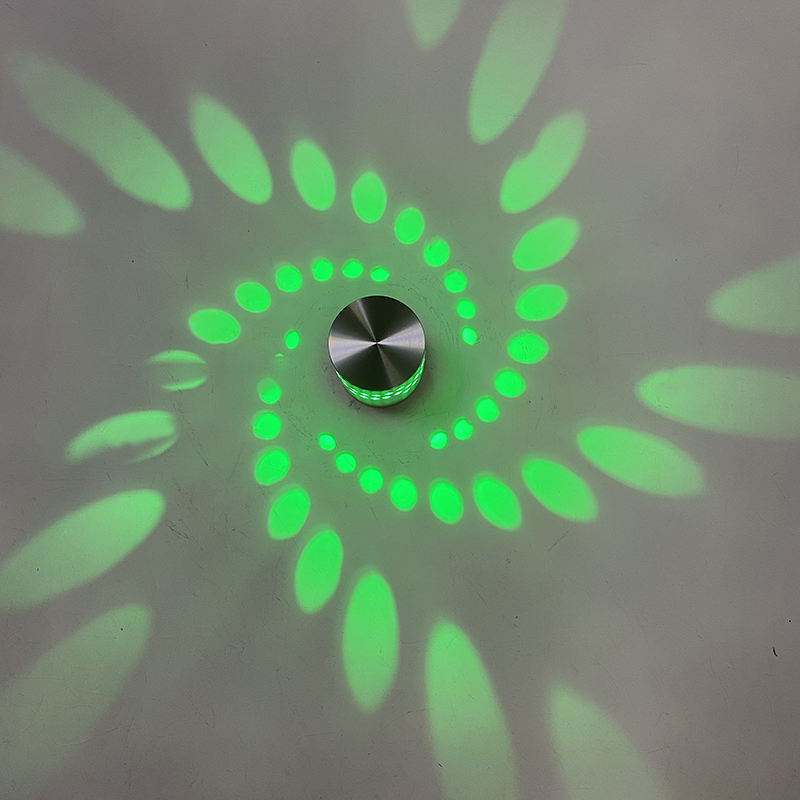 Lampada da parete a LED con foro a spirale Lampada da parete a 16 colori Lampada da parete con telecomando adatta per Hall KTV Bar Lampada da parete artistica per la decorazione della casa