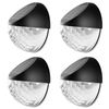 Luci solari a LED Sensore di controllo della luce esterna Decorazione del giardino Lampada da parete per recinzione solare Lampioni stradali impermeabili a semicerchio