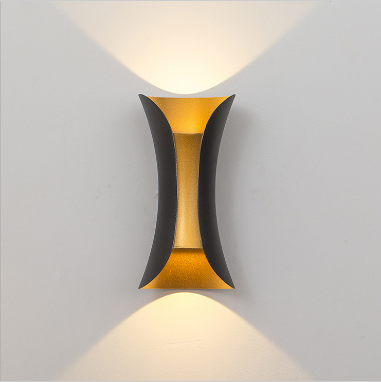 Lampada da parete impermeabile da 10W Moderna applique da parete a LED Up Down Lighting Outdoor Home Room Camera da letto