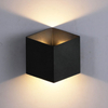 Lampada da parete moderna a LED da 120 mm cubica impermeabile e luce notturna decorativa per esterni per casa e giardino Prezzo economico c