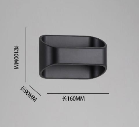 Nuova lampada da parete su e giù da 5W Lampada da parete stile semplice Lampada da spogliatoio