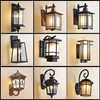 Lampada da parete solare per esterni Draadloze Wandlamp Lampada da giardino impermeabile Nuova porta da parete esterna per balcone in stile cinese in stile giapponese