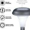 Luce solare a LED Lampada da giardino solare Lampada da percorso solare Lampada da giardino a buon mercato in plastica per esterni da cortile 