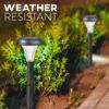 Luce solare a LED Lampada da giardino solare Lampada da percorso solare Lampada da giardino a buon mercato in plastica per esterni da cortile 