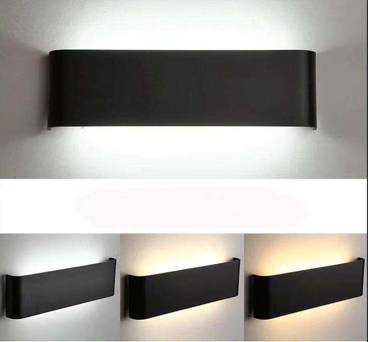 6W 12W 14W Lampada da parete lunga lampada a led su e giù luce applique da parete per interni applique da parete a LED a tre temperature di colore