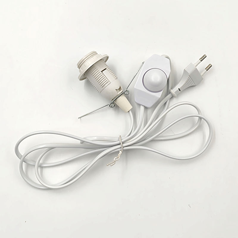 E14 301 Half Cord Dimmer Cavo Filo Spina di commutazione della luce Interruttore del pulsante di accensione Cavo di linea da 1,8 m Lampada a LED EU Spina USA Modello