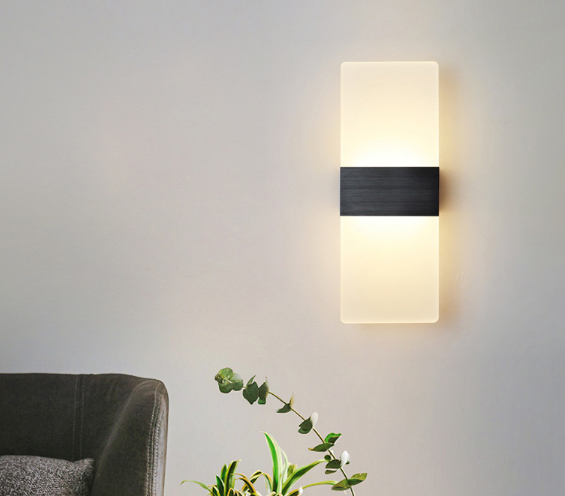 Lampada da parete in acrilico 6W Lampada da parete per interni Lampada da parete in acrilico Led Rgb con BOM / Servizio one-stop Lampada da parete a LED Marchio laser personalizzato Lampada acrilica personalizzata Merci