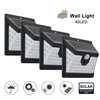1000lm IP65 Impermeabile casa led luce solare Sensore di movimento PIR Applique da parete di sicurezza solare per esterni Luce solare da giardino a LED