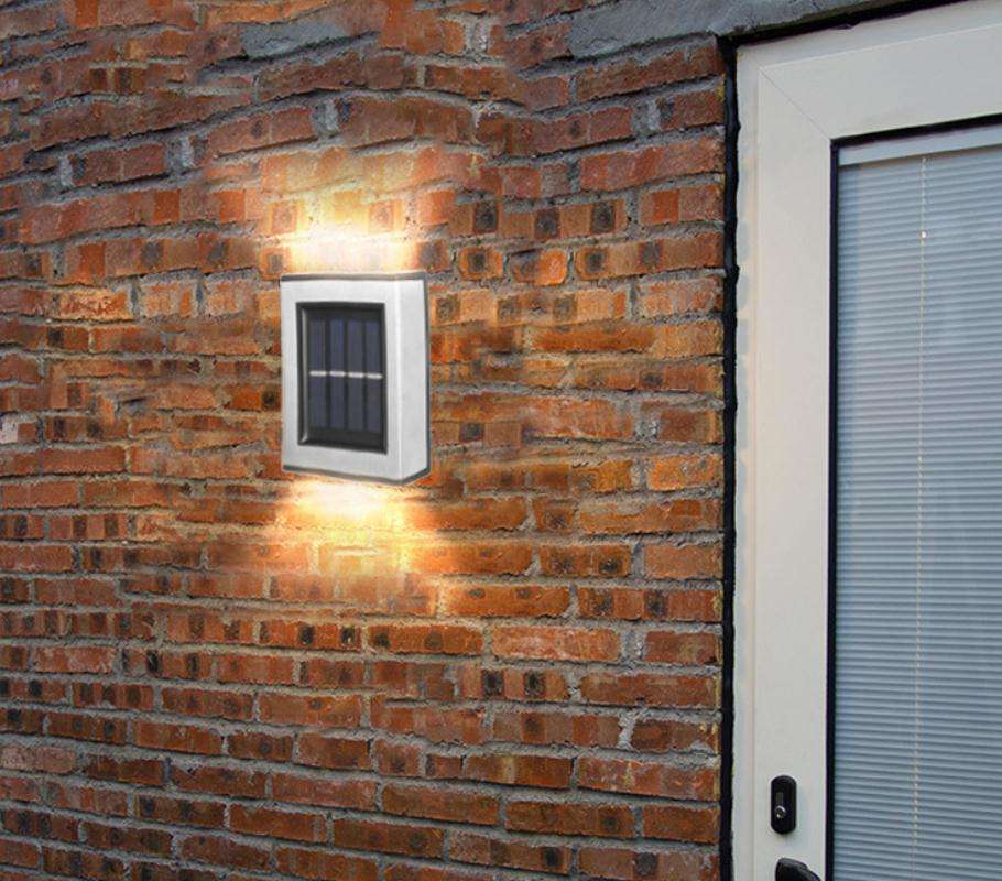 1-16PCS Lampada solare Luci a LED per esterni IP65 Impermeabile per la decorazione del giardino Balcone Yard Street Lampade per decorazioni da parete Luce da giardinaggio