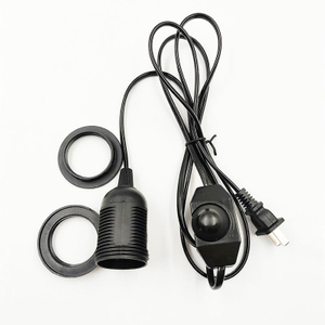 110V 220V 301 Interruttore dimmer Interruttore dimmerabile E26 doppio anello Spina filo elettrico Interruttore e filo per luce LED