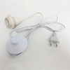 Basi per lampada E27 1.8M 0.5 m2 Cavo di alimentazione Adattatore per porta spina UE Convertitore ON / OFF per lampada a bulbo CE 317 Sale himalayano a mezzo dente