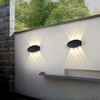 Nuova fabbrica all'ingrosso IP65 in alluminio impermeabile su e giù per esterni applique da parete a led per la casa 