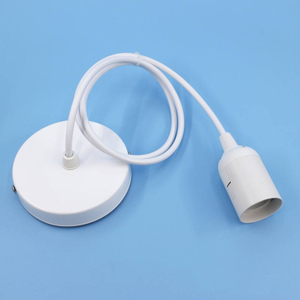 Cavo portalampada E27 Base Portalampada Lampada a sospensione Tessuto Metallo Personalizzato PVC Stile interruttore Spina cavo Dimmer in plastica Vite ZHE