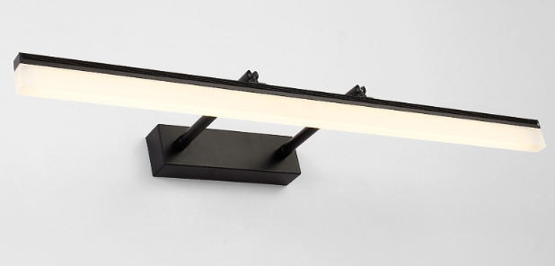 Luci a LED Fari a specchio in alluminio Lampada da parete per interni a tre temperature di colore orientabili da 9 W orientabili