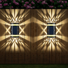 Lampada solare da parete Luci solari per esterni Lampade solari da parete per esterni Lampada da giardino decorativa da giardino Lampada da cortile impermeabile Paesaggio Lampada da giardino solare Fabbrica cinese