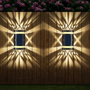 Lampada solare da parete Luci solari per esterni Lampade solari da parete per esterni Lampada da giardino decorativa da giardino Lampada da cortile impermeabile Paesaggio Lampada da giardino solare Fabbrica cinese