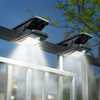 Lampada da parete a LED a doppia faccia impermeabile IP65 di alta qualità Lampada da parete solare moderna per esterni su e giù per la lampada solare da giardino