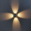 2023 Nuova luce da incasso in alluminio IP65 Applique da parete per scale a led 3w Indoor Outdoor Nero Luminoso corpo bianco Lampada Power Item Chip di illuminazione