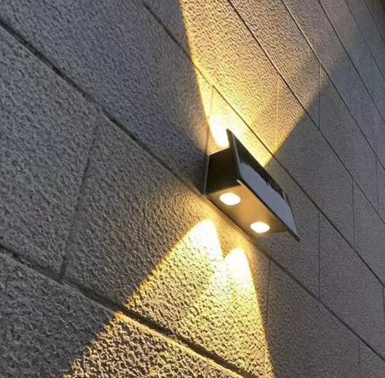 Luci da terra a led solari Luci da ponte per scale da giardino Lampada da incasso a terra impermeabile Lampada da parete solare impermeabile per esterni